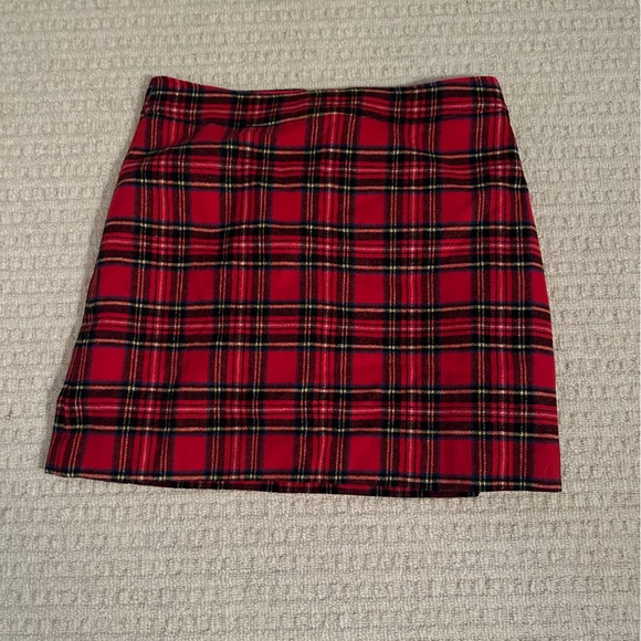 J Crew Factory A Line Tartan Skirt size 14 - Picture 3 of 4